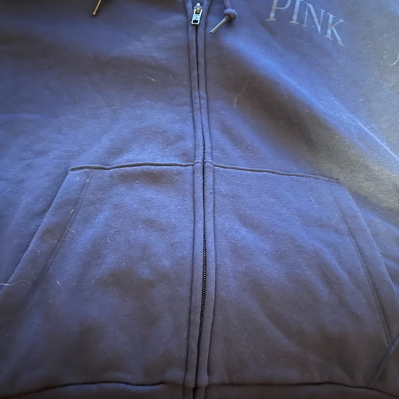 PINK Victoria's Secret Navy Hoodie - Picture 3 of 5